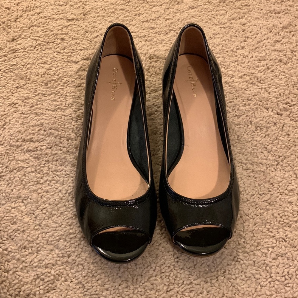 Cole Haan open toe wedge